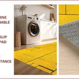 Ultra Soft Area Rug, Non Slip, Stain Resistant, Washable Area Rugs for Living Room, Bedroom, Modern Geometric Boxes(Yellow)