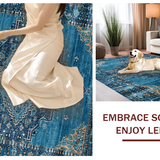 Elegant Vintage Inspired Geometric Style(Blue)