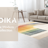 Ultra Soft Area Rug, Non Slip, Stain Resistant, Washable Area Rugs for Living Room, Bedroom, Elegant Soft Pastel Waves(Yellow)
