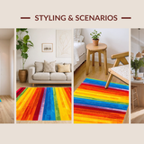 Charming Multicolored Striped Aesthetic(Blue)