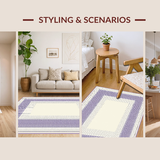 Elegant Lavender Geometric Fusion(Ivory)