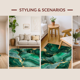 Elegant Marble Artistry Statement(Green)