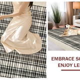 Farmhouse Abstract Black and Beige Design(Beige)