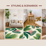 Chic Modern Botanical Motif(Green)