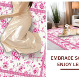 Ultra Soft Area Rug, Non Slip, Stain Resistant, Washable Area Rugs for Living Room, Bedroom, Contemporary Pink Cozy Vibe(Pink)