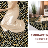 Sophisticated Black Patterned Luxe(Black)