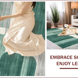 Ultra Soft Area Rug, Non Slip, Stain Resistant, Washable Area Rugs for Living Room, Bedroom, Artistic Modern Distressed Texture(Green)