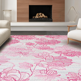 Glamorous Pink Ogee Accents(Pink)