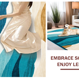 Whimsical Surfboard Motif Floor(Beige)