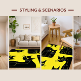 Contemporary Abstract Cat Artwork(Yellow)