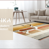 Ultra Soft Area Rug, Non Slip, Stain Resistant, Washable Area Rugs for Living Room, Bedroom, Stylish Chic Animal Motif(Brown)