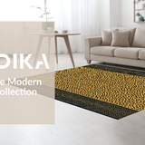 Ultra Soft Area Rug, Non Slip, Stain Resistant, Washable Area Rugs for Living Room, Bedroom, Contemporary Faux Fur Pattern(Gold)