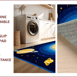 Vibrant Solar System Illustration(Blue)