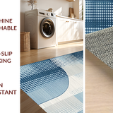Ultra Soft Area Rug, Non Slip, Stain Resistant, Washable Area Rugs for Living Room, Bedroom, Minimalist Soft Blue Tones(Blue)