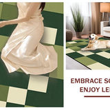 Luxurious Fuzzy Trellis Design(Green)