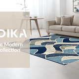 Chic Navy Braided Curves(Blue)