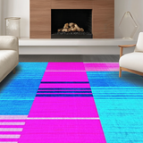 Contemporary Colorful Wave Design(Blue)