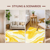 Elegant Light Yellow Tiled Design(Yellow)