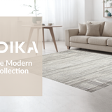Ultra Soft Area Rug, Non Slip, Stain Resistant, Washable Area Rugs for Living Room, Bedroom, Serene Geometric Coastal Inspired Look(Gray)