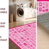 Ultra Soft Area Rug, Non Slip, Stain Resistant, Washable Area Rugs for Living Room, Bedroom, Charming Shaggy Toddler Learning Mat(Pink)