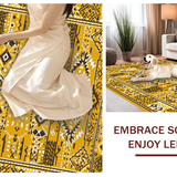 Ultra Soft Area Rug, Non Slip, Stain Resistant, Washable Area Rugs for Living Room, Bedroom, Warm Earthy Tone Addition(Yellow)