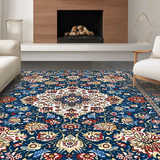 Graceful Low Pile Patterned Beauty(Blue)