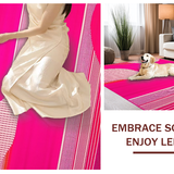 Ultra Soft Area Rug, Non Slip, Stain Resistant, Washable Area Rugs for Living Room, Bedroom, Wildlife Chic Animal Print(Pink)