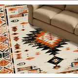 Ultra Soft Area Rug, Non Slip, Stain Resistant, Washable Area Rugs for Living Room, Bedroom, Rustic Vintage Tiled Aesthetic(Beige)