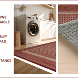 Ultra Soft Area Rug, Non Slip, Stain Resistant, Washable Area Rugs for Living Room, Bedroom, Reversible Country Bathroom Rug for Rustic Decor(Beige)