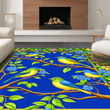 Eclectic Blue and Green Wildlife Design(Blue)