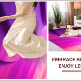 Ultra Soft Area Rug, Non Slip, Stain Resistant, Washable Area Rugs for Living Room, Bedroom, Plush Shaggy Kids(Purple)