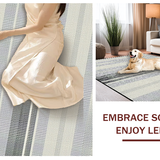 Ultra Soft Area Rug, Non Slip, Stain Resistant, Washable Area Rugs for Living Room, Bedroom, Timeless Elegant Warmth Accents(Gray)