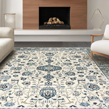 Whimsical Botanical Symmetrical Composition(Beige)