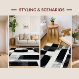 Chic Monochrome Lattice Design(Black)