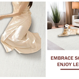 Ultra Soft Area Rug, Non Slip, Stain Resistant, Washable Area Rugs for Living Room, Bedroom, Transitional Earth Tones Elegance(White)