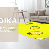 Joyful Shaggy Patterned Delight(Yellow)