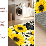 Floral Black Sunflower Aesthetic(Yellow)