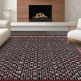 Eclectic Multicolor Floral Geometry(Black)