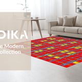 Joyful Colorful Geometric Interplay(Red)
