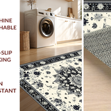 Luxurious Textured Ogee Patterning(Black)