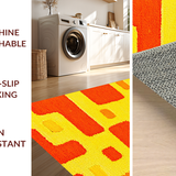 Ultra Soft Area Rug, Non Slip, Stain Resistant, Washable Area Rugs for Living Room, Bedroom, Cozy Soft Textured Youthful Vibe(Yellow)