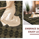 Chic Gold Geometric Texture(Black)