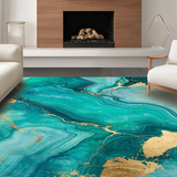 Contemporary Marbleized Visual Delight(Green)