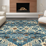 Contemporary Floral Tiled Design(Blue)