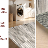 Ultra Soft Area Rug, Non Slip, Stain Resistant, Washable Area Rugs for Living Room, Bedroom, Vibrant Earthy Hues Motif(Gray)