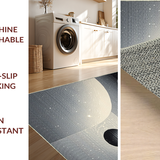 Celestial Earth Moon Motif(Gray)