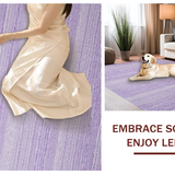 Ultra Soft Area Rug, Non Slip, Stain Resistant, Washable Area Rugs for Living Room, Bedroom, Chic Lilac Shag Style(Purple)