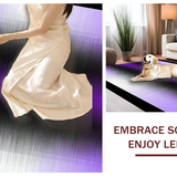 Ultra Soft Area Rug, Non Slip, Stain Resistant, Washable Area Rugs for Living Room, Bedroom, Elegant Modern Artistic Composition(Purple)