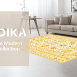 Ultra Soft Area Rug, Non Slip, Stain Resistant, Washable Area Rugs for Living Room, Bedroom, Elegant Subtle Floral Arrangement(Ivory)