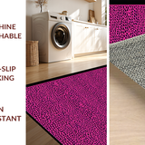 Ultra Soft Area Rug, Non Slip, Stain Resistant, Washable Area Rugs for Living Room, Bedroom, Vibrant Animal Patterned Flourish(Pink)